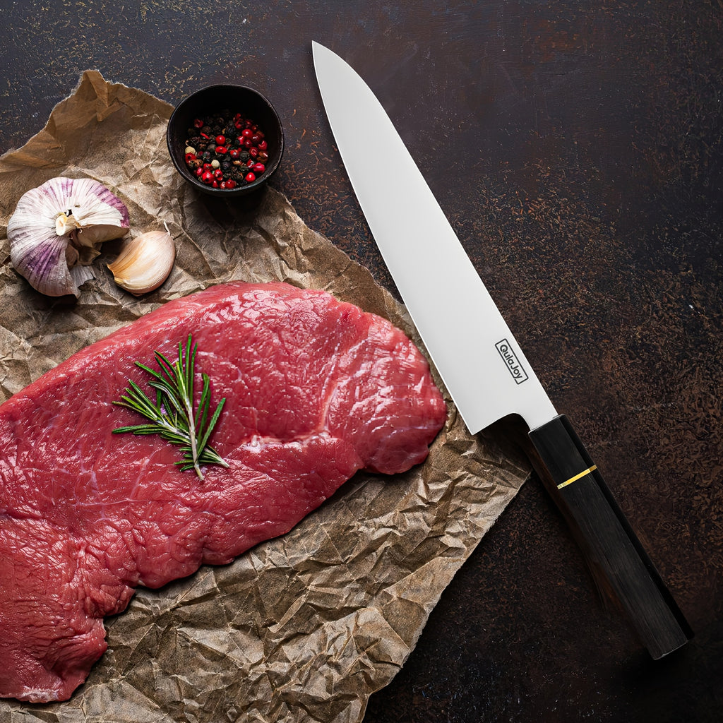 1pc Japanese 10Cr15Comov Damascus Steel Cutting Knife And Chef'S Knife, Resin Handle, Suitable for Outdoor Cooking in The Kitchen, with Knife Sheath And Gift Box, Gifts for Family And Friends