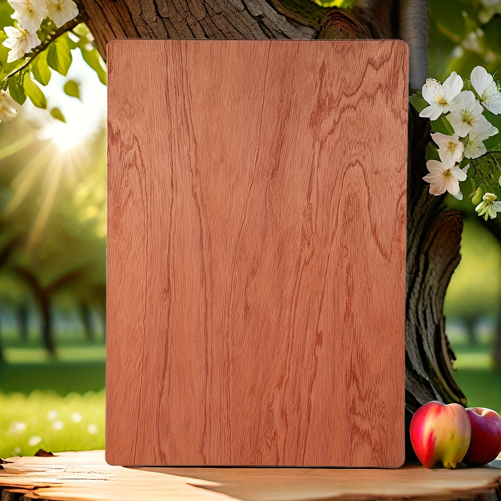 1pc 0.98inch Thick Solid Wood Cutting Board – Double-Sided, Suitable for Cheese, Meat, Bread, Fruits, And Vegetables – Cooked Food Board, Essential for Outdoor Restaurants, Homes, Camping, Portable Wooden Cutting Boards in Kitchens