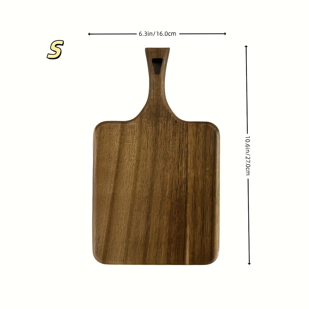 1 High-Grade Acacia Wood Cutting Board, High-Quality Oak Cutting Board, Creative Plate Board, Cheese Board. Durable. Suitable for Cutting Cheese, Meat, Vegetables And Fruits. Breakfast, Plate Setting, Pizza. Perfect for Home And Dorm Kitchens