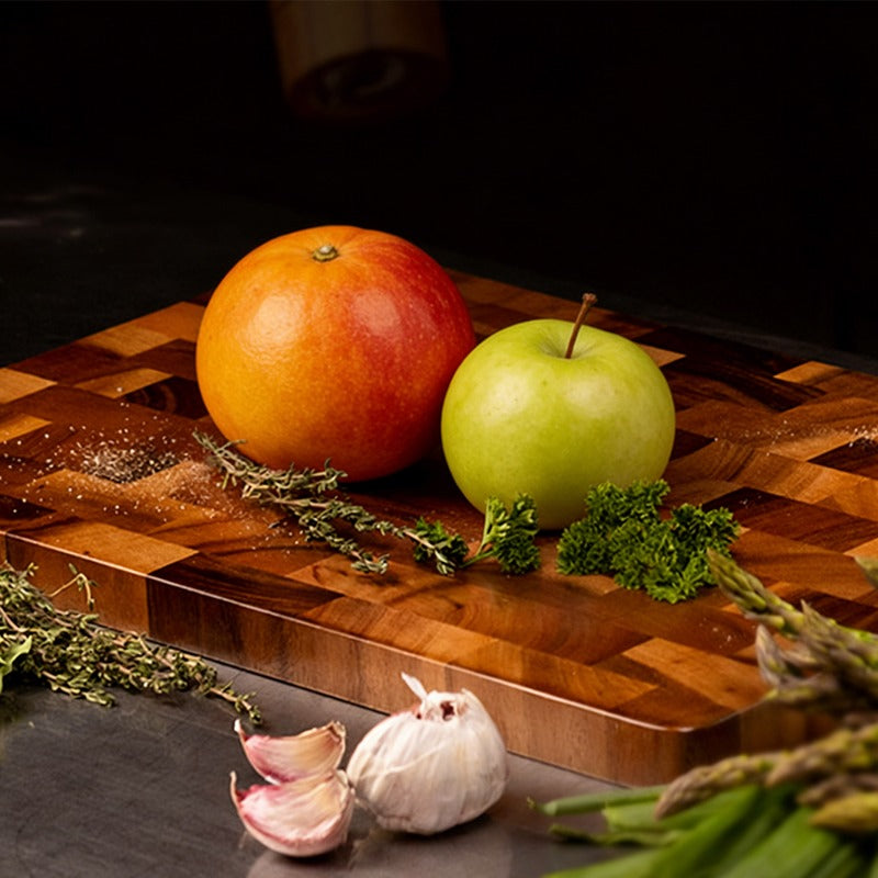 Upgraded Large Chopping Board High-Quality Wooden Chopping Board Set Durable Wood Blocks Ideal Kitchen Utensil Perfect Gift for Families And Dormitories Kitchen Items Cheese Bread Vegetables And Fruits
