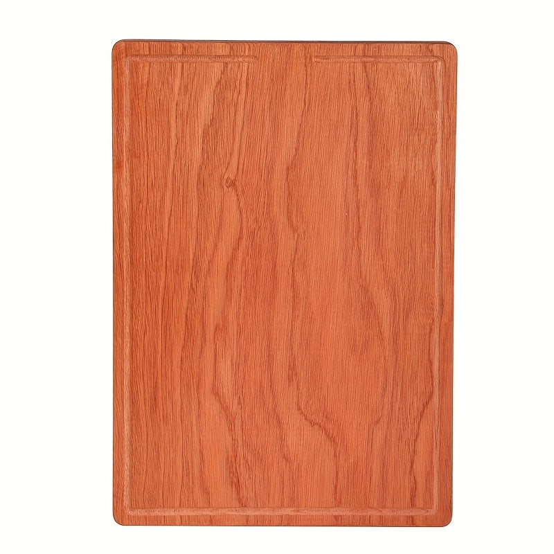 1pc 0.98inch Thick Solid Wood Cutting Board – Double-Sided, Suitable for Cheese, Meat, Bread, Fruits, And Vegetables – Cooked Food Board, Essential for Outdoor Restaurants, Homes, Camping, Portable Wooden Cutting Boards in Kitchens