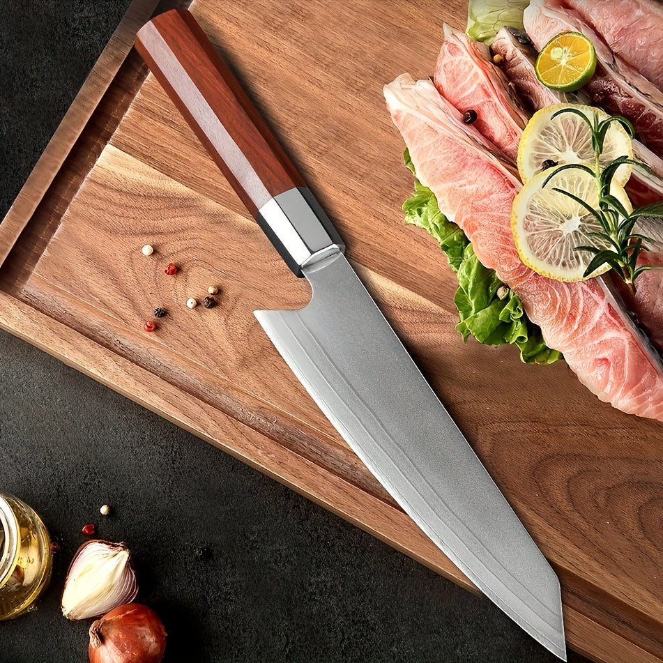 Damascus Cleaver Knife Kitchen Kiritsuke Chef Knives Japanese VG10 Professional Damascus Knife Wooden Handle Sharp Slicing Knife Meat Chopping Knife Sashimi Sushi Fish Knife Vegetable Knife Women Chef Knife For Home Kitchen Restaurant