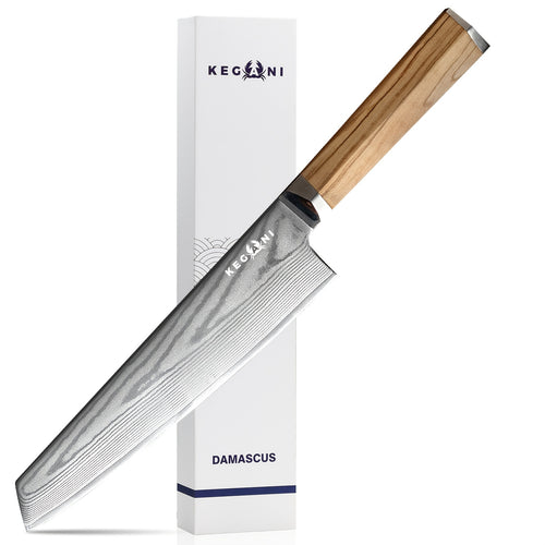 1pc TISCO VG-10 8-inch Cutter with Olive Wood Handle, Suitable for Outdoor Cooking In The Kitchen, with Gift Box, Suitable for Gifts to Friends And Family
