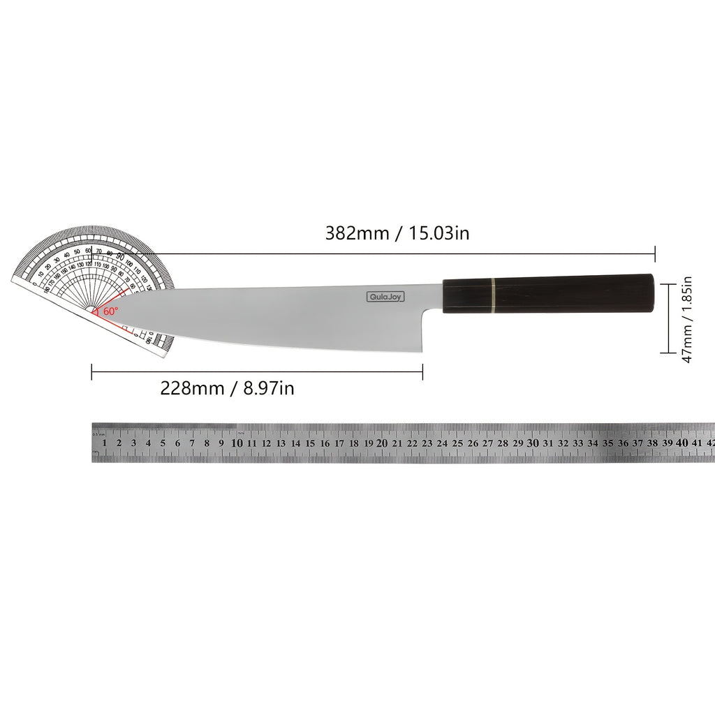 1pc Japanese 10Cr15Comov Damascus Steel Cutting Knife And Chef'S Knife, Resin Handle, Suitable for Outdoor Cooking in The Kitchen, with Knife Sheath And Gift Box, Gifts for Family And Friends