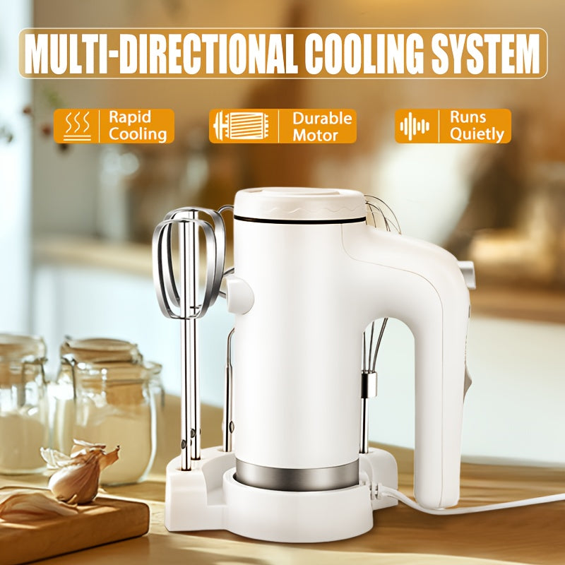 350W High-Powered Electric Egg Beater & Mixer with Multiple Accessories: Ideal for Egg Whisking, Cake Baking And More