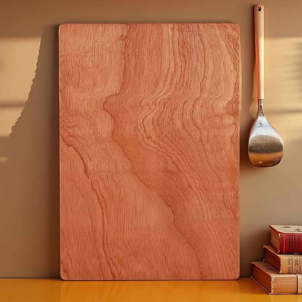 1pc 0.98inch Thick Solid Wood Cutting Board – Double-Sided, Suitable for Cheese, Meat, Bread, Fruits, And Vegetables – Cooked Food Board, Essential for Outdoor Restaurants, Homes, Camping, Portable Wooden Cutting Boards in Kitchens