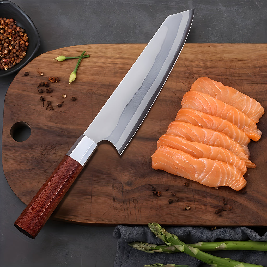 Damascus Cleaver Knife Kitchen Kiritsuke Chef Knives Japanese VG10 Professional Damascus Knife Wooden Handle Sharp Slicing Knife Meat Chopping Knife Sashimi Sushi Fish Knife Vegetable Knife Women Chef Knife For Home Kitchen Restaurant
