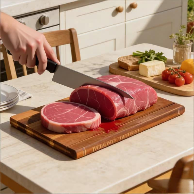 Book Shape Creative Cutting Board | Wooden Cutting Board Set with Stand, Ideal for Kitchen Preparation of Vegetables, Bread, Meat - Easy to Clean and Easy to Use, Contact Safe