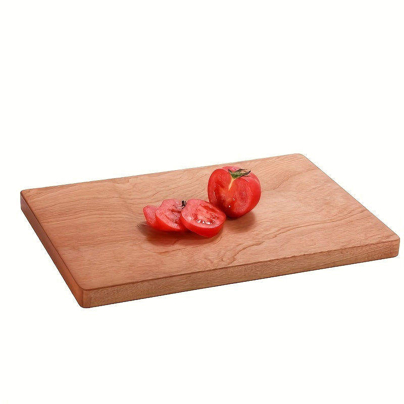 1pc 0.98inch Thick Solid Wood Cutting Board – Double-Sided, Suitable for Cheese, Meat, Bread, Fruits, And Vegetables – Cooked Food Board, Essential for Outdoor Restaurants, Homes, Camping, Portable Wooden Cutting Boards in Kitchens