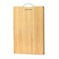 A Customizable Double-sided Thickened Solid Wood Bamboo Cutting Board for Home Kitchen and Dining Use, with a Handle