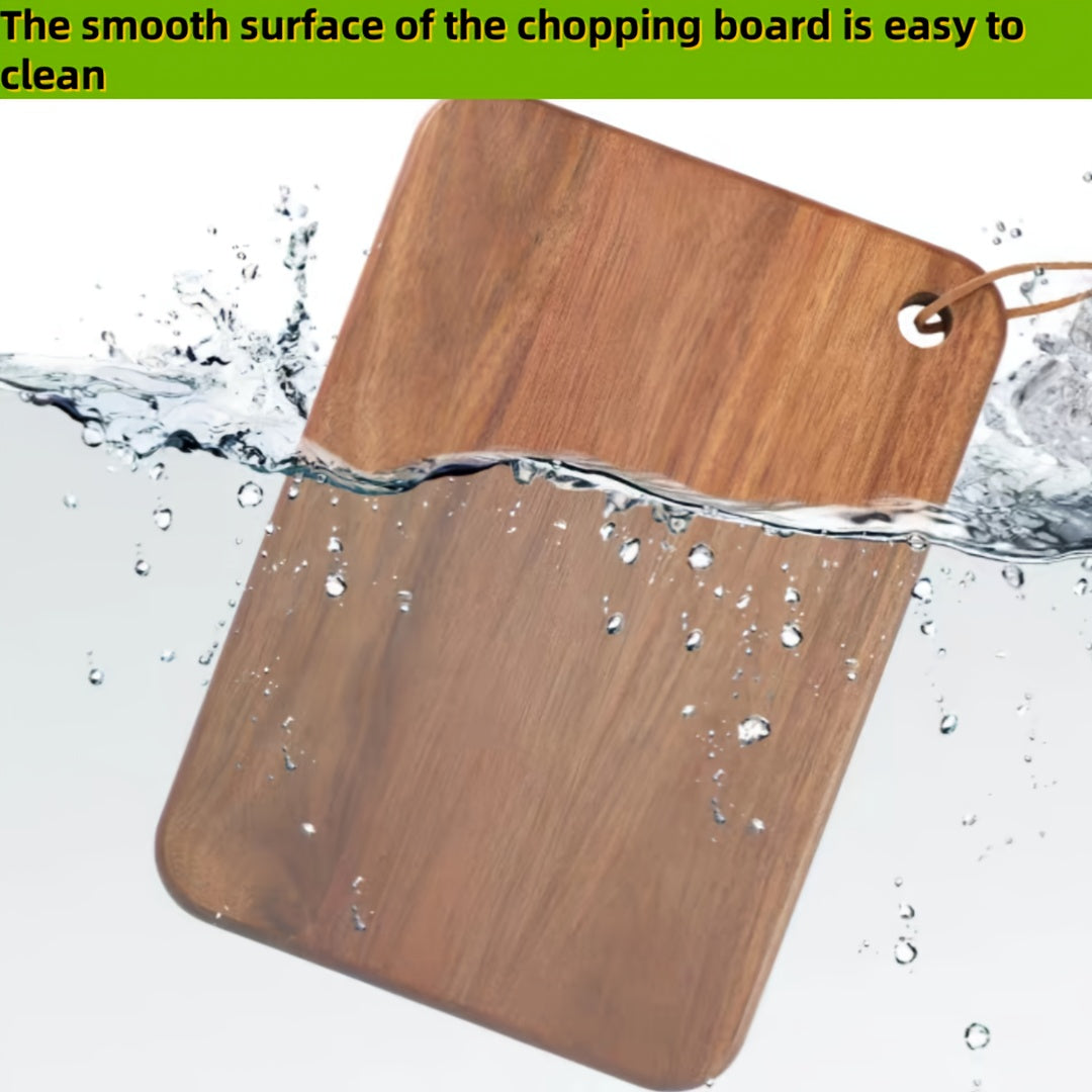 Natural Wooden Cutting Board - a Versatile Double-Sided Board Suitable for Kitchen, Outdoor, Barbecue, And Picnics - Durable And Easy to Clean, Perfect for Meat, Vegetables, Fruits, And Bread - an Ideal Kitchen Tool And Gift for Families And Chefs