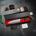 VG-10 Steel Core 67-Layer Damascus Santoku Knife | Professional Chef's Knife | Non-Slip Resin Handle All-Purpose Kitchen Knife + Gift Box