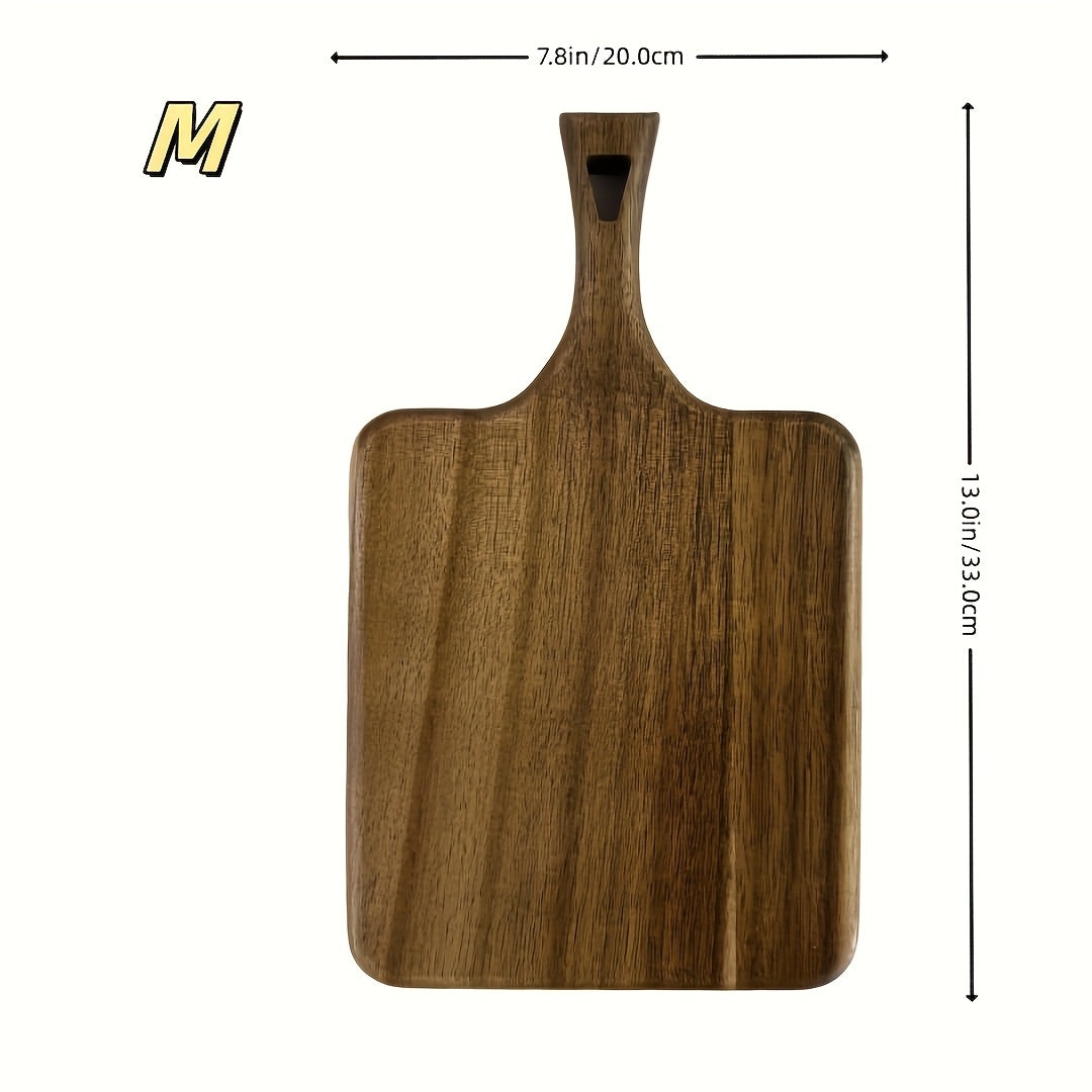 1 High-Grade Acacia Wood Cutting Board, High-Quality Oak Cutting Board, Creative Plate Board, Cheese Board. Durable. Suitable for Cutting Cheese, Meat, Vegetables And Fruits. Breakfast, Plate Setting, Pizza. Perfect for Home And Dorm Kitchens